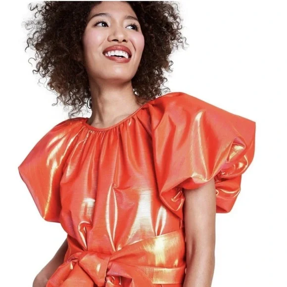 Christopher John Rogers Puffy Statement Dress w/ Pockets! Small